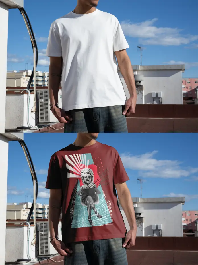 Adobe Photoshop T-Shirt Mockup by The MuF Templates.