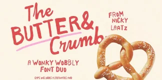 Butter And Crumb Font Duo by Nicky Laatz