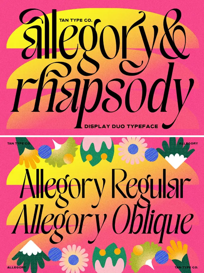 TAN Allegory Font Duo by TanType
