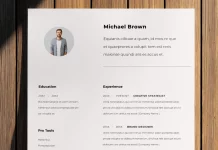 Clean Resume Design Template: A Minimalist InDesign Layout That Actually Gets Results Download a simple and clean resume design as a fully customizable Adobe InDesign template in A4 and US Letter size.