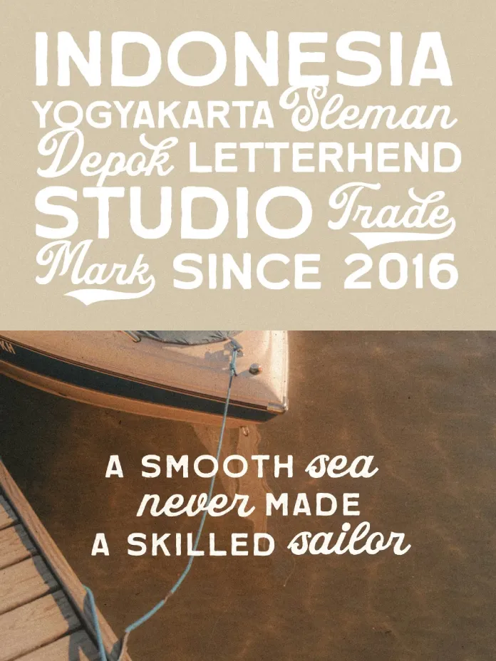 Goldray Club Retro Font Duo by Letterhend Studio