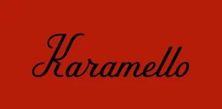 Karamello typeface by SAMPLE
