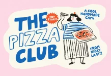 Pizza Club Font Family by Nicky Laatz The Pizza Club font family is a hand-drawn vintage typeface from Nicky Laatz.