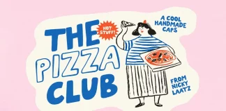 The Pizza Club font family is a hand-drawn vintage typeface from Nicky Laatz.