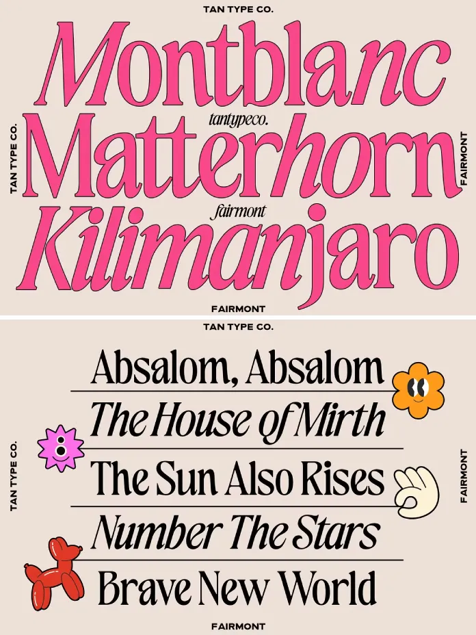 TAN Fairmont font duo by TanType