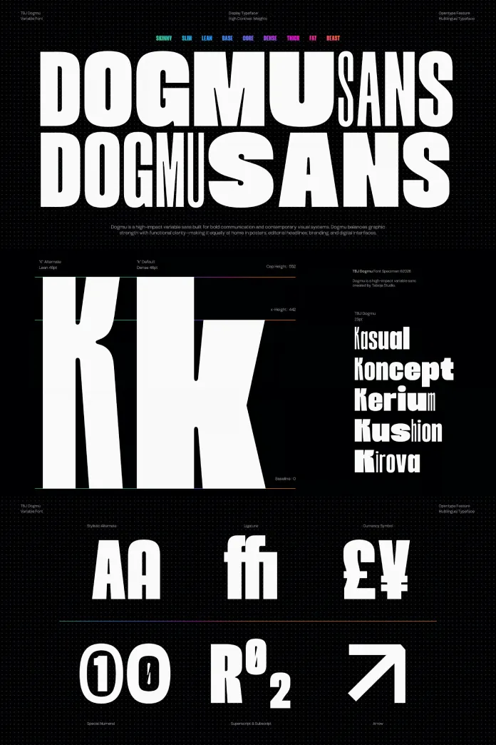 TBJ Dogmu Font Family by Taboja Studio