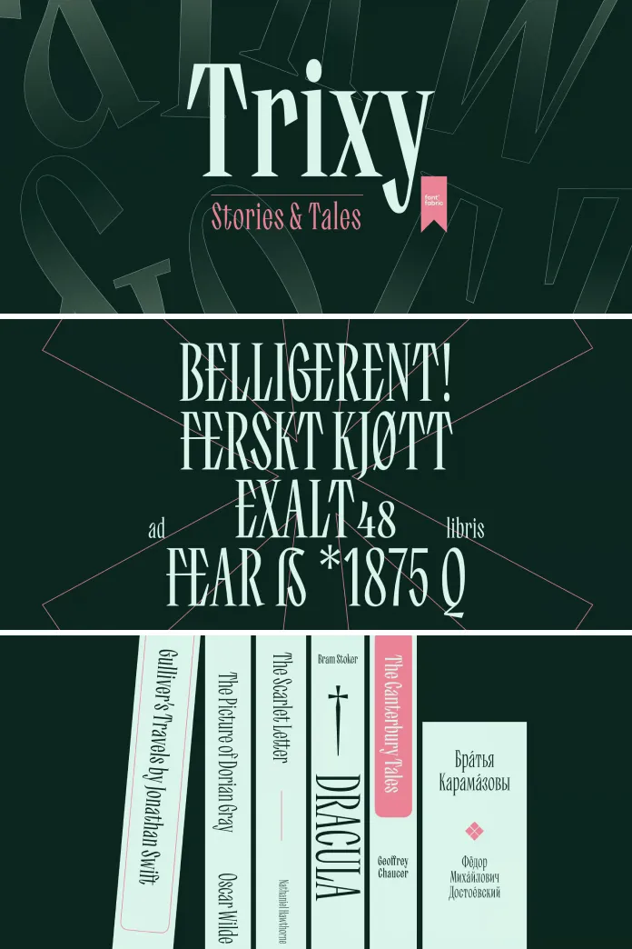 Trixy Font Family by Fontfabric