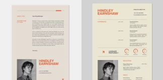 Adobe InDesign Resume Template Review: Is GraphyPix’s A4 Cover Letter Set Worth Your Time? A clean Adobe InDesign resume template with a cover letter in A4 by GraphyPix.
