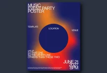 Download a minimalist poster design template by Jozef Micic as an editable vector graphic.