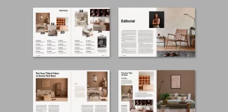What Does a Good Adobe InDesign Magazine Template Actually Need to Do? This Adobe InDesign magazine template in US Letter size was created by graphic designer Tom Sarraipo.