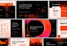 A Business Proposal Presentation Template for InDesign, Illustrator, Canva, Keynote, PowerPoint, and Slides. A business proposal presentation template for Adobe Illustrator, Adobe InDesign, Canva, Affinity, Keynote, PowerPoint, and Google Slides, created by BrandPacks.