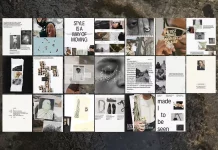 The CLIMB Instagram social media templates pack for Canva was designed by Simple có.