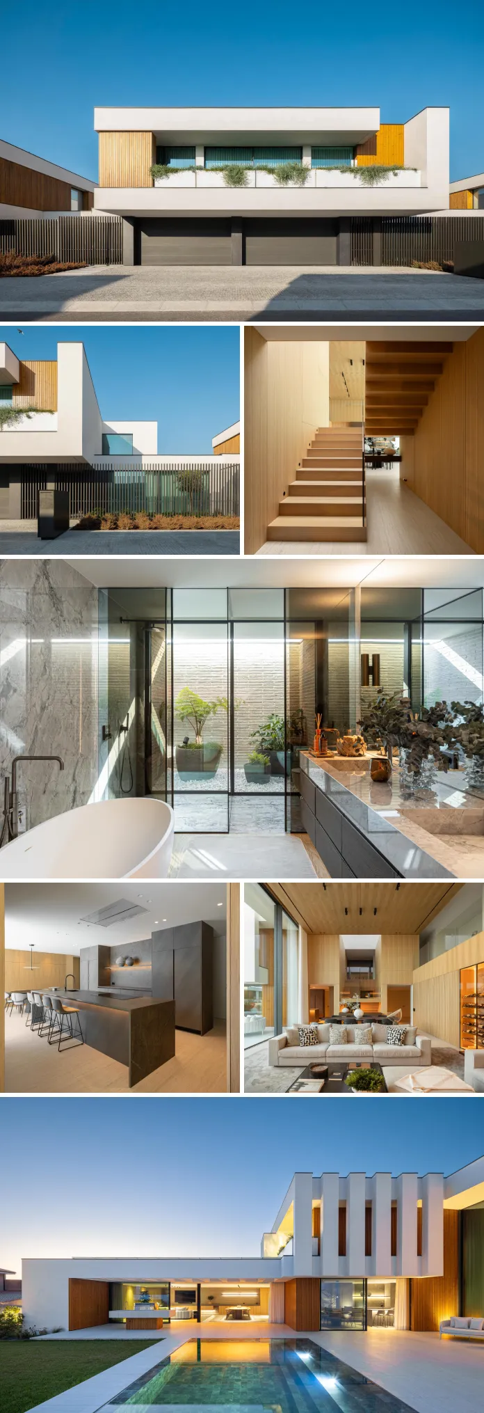 Casa FJ is an architectural residential development project by MIL870 and GRAUON in Póvoa de Varzim, Portugal. It was photographed by Ivo Tavares.