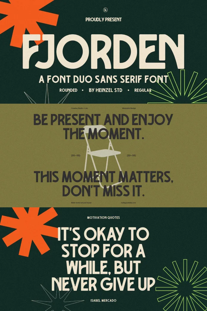 Fjorden Font Duo by Heinzel Std.