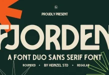 Fjorden Font Duo by Heinzel Std.