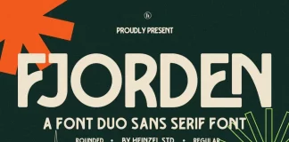 Fjorden Font Duo by Heinzel Std.