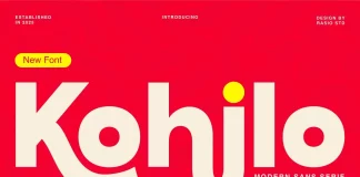 Kohilo Font by Rasio Studio.