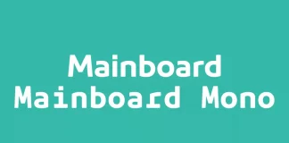 Mainboard fonts by Identity Letters