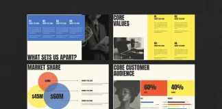 This Marketing Plan Presentation Template for Adobe InDesign Nails the Boardroom-Ready Widescreen Format A Marketing Plan Presentation Template for Adobe InDesign by E-Type.