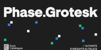 Phase Grotesk font family by Font Catalogue