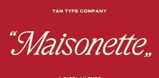 TAN Maisonette Font by TanType