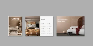 An A4 Furniture and Interior Design Catalog Template That Doesn’t Fight the Printer A4 furniture and interior design catalog template for Adobe InDesign, created by graphic designer Tom Sarraipo.