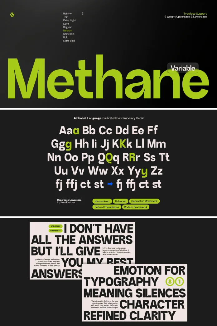 GC Methane font family by Onyx Studio.
