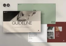 Iris Brand Guidelines PDF Presentation Template for Canva and Adobe InDesign by Evgeny Studio