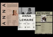 LUCETTE Designer Resume Kit for Canva and Adobe InDesign by Studio Standard.