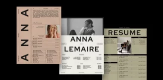 LUCETTE Designer Resume Kit for Canva and Adobe InDesign by Studio Standard.