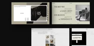 The Lucette brand guidelines template for Adobe InDesign and Canva was designed by Studio Standard.