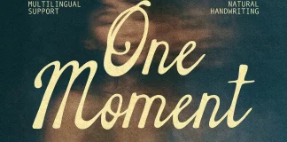 One Moment Font by AnMark: An Elegant Handwritten Script Typeface Inspired by Timeless Calligraphy The One Moment font by AnMark is an elegant handwritten script typeface inspired by timeless calligraphy.