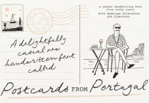 Postcards From Portugal font by Nicky Laatz