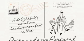 Postcards From Portugal Font by Nicky Laatz Postcards From Portugal font by Nicky Laatz