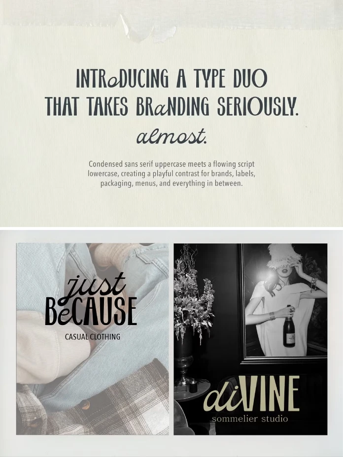 Pretty Serious Font Duo by Struvictory.art