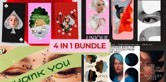 Retro and Modern Aesthetic Bundle by Kristina&Co for Social Media Stories and Posts on Instagram, TikTok, and Pinterest.