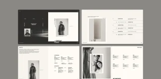 An Adobe InDesign portfolio presentation template by RedGiant.