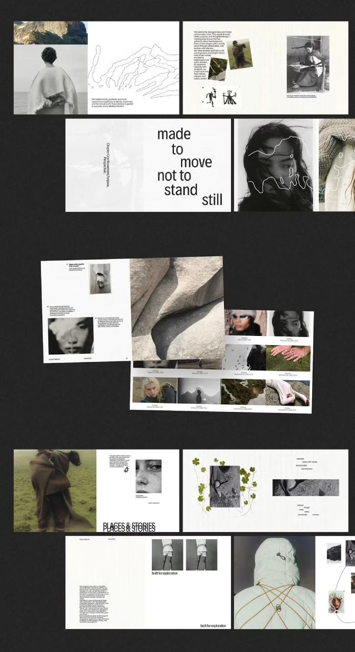 CLIMB brand and project presentation template for Adobe InDesign and Canva by Simple Co.