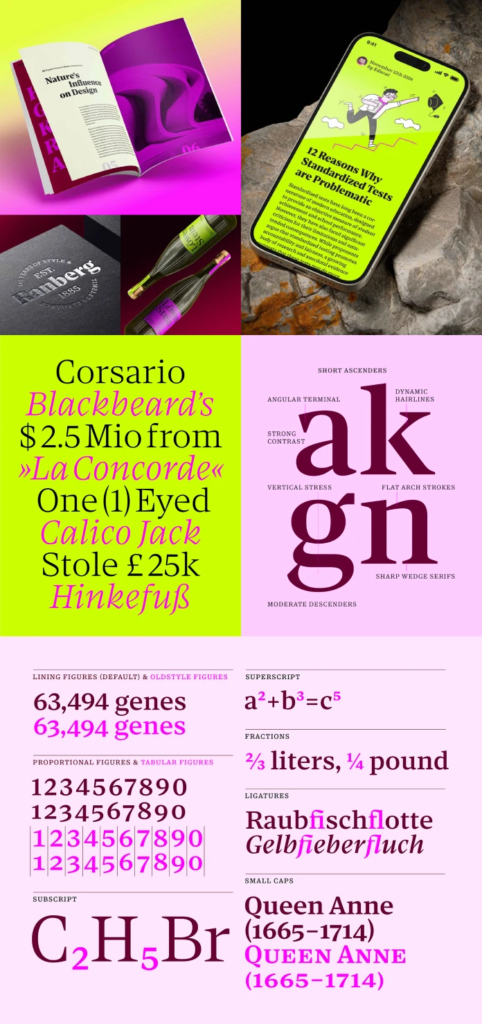 Corsario font family by Floodfonts