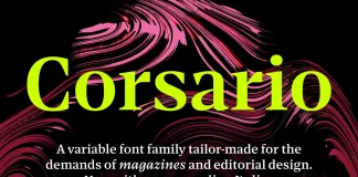Corsario font family by Floodfonts