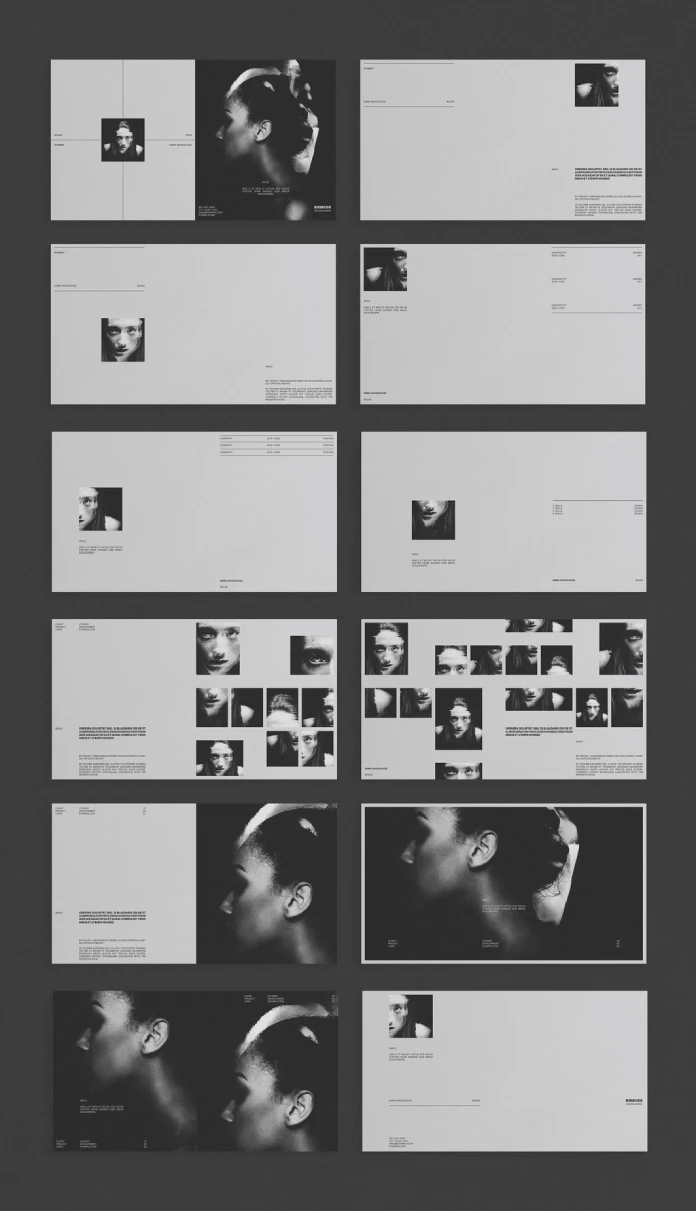 A creative digital portfolio presentation template for Adobe InDesign layouts, designed by Adobe Stock contributor RedGiant.