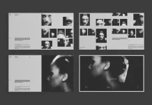 A creative digital portfolio presentation template for Adobe InDesign layouts, designed by Adobe Stock contributor RedGiant.