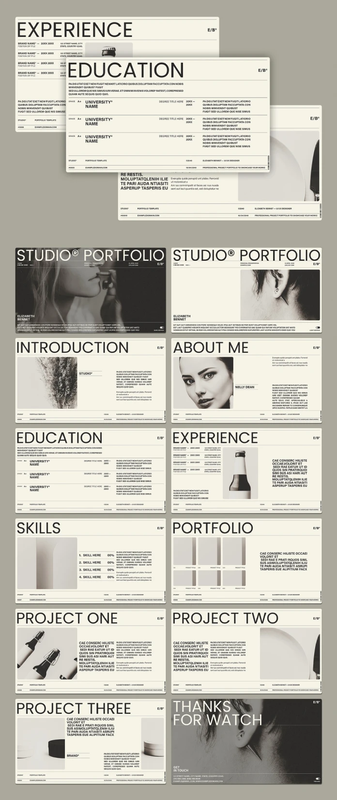 Adobe InDesign Portfolio Presentation Template by RedGiant