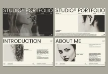 This Adobe InDesign Portfolio Template Plays by One Rule: Black, White, and Unforgiving Adobe InDesign Portfolio Presentation Template by RedGiant
