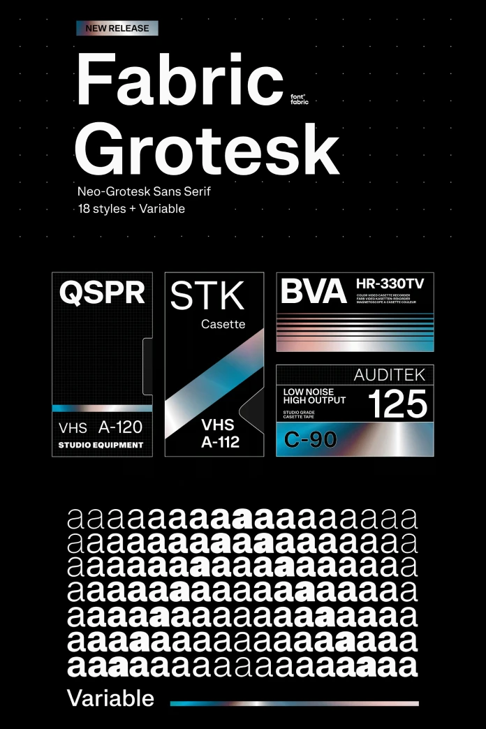 Fabric Grotesk font family by Fontfabric