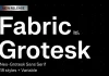 Fabric Grotesk font family by Fontfabric