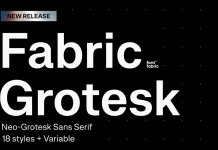 Fabric Grotesk font family by Fontfabric