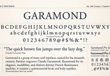 The Garamond Typeface & Why There’s No Such Thing As “One” Garamond Font Garamond Font