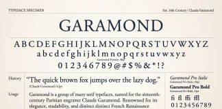 The Garamond Typeface & Why There’s No Such Thing As “One” Garamond Font Garamond Font