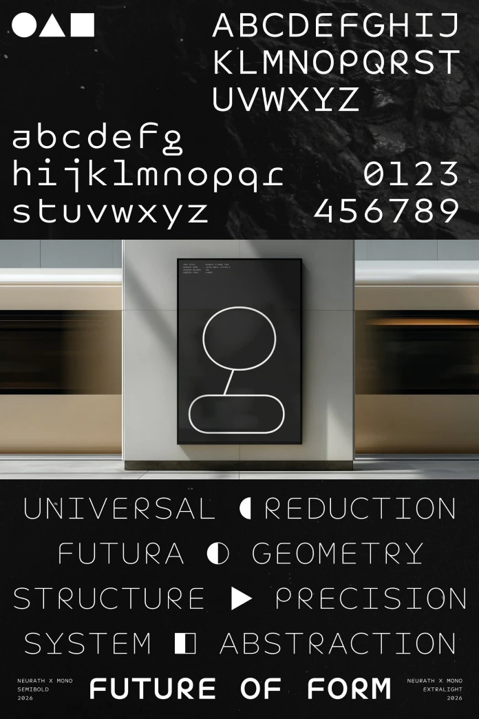 Neurath X Mono font family by René Bieder